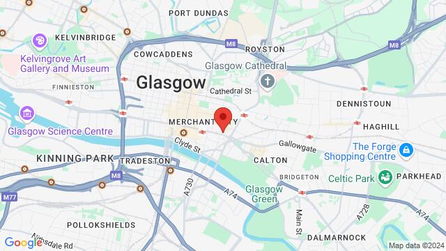 Map of the area around 62 Trongate, Glasgow, SC, GB