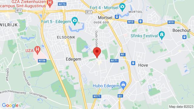 Kaart van de omgeving van Strijdersstraat 35, 2650 Edegem