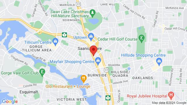 Map of the area around 3301 Douglas St, Saanich, BC V8Z 3L2, Canada,Victoria, British Columbia, Victoria, BC, CA