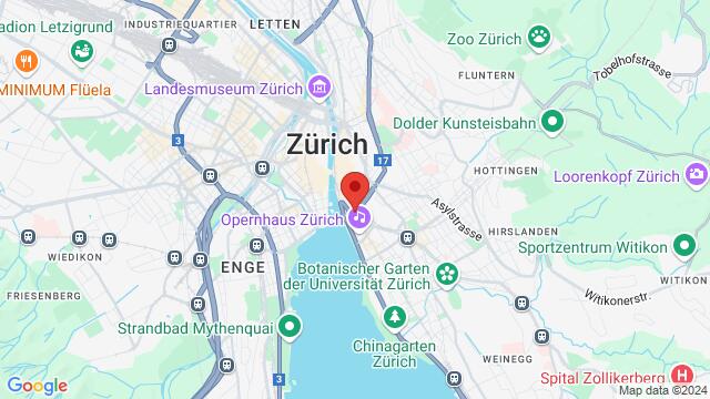 Map of the area around Freieckgasse 9, 8001 Zürich