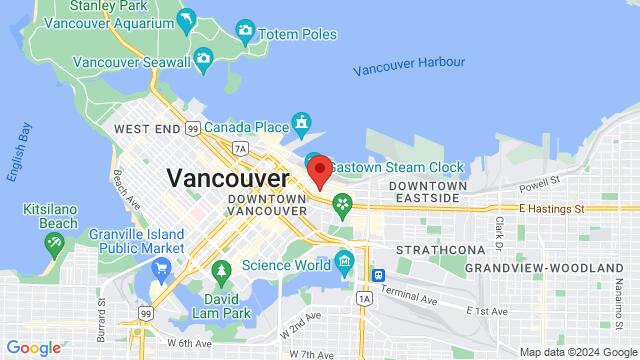 Kaart van de omgeving van 128 West Cordova Street,Vancouver, British Columbia, Vancouver, BC, CA
