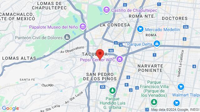 Map of the area around Avenida Revolución 333, Tacubaya, 11870 Miguel Hidalgo, CDMX, México,Mexico City, Mexico, Ciudad De México, MX, MX