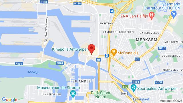 Map of the area around Groenendaallaan 396, 2030 Antwerpen