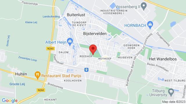 Map of the area around Campenhoefdreef 13, Tilburg