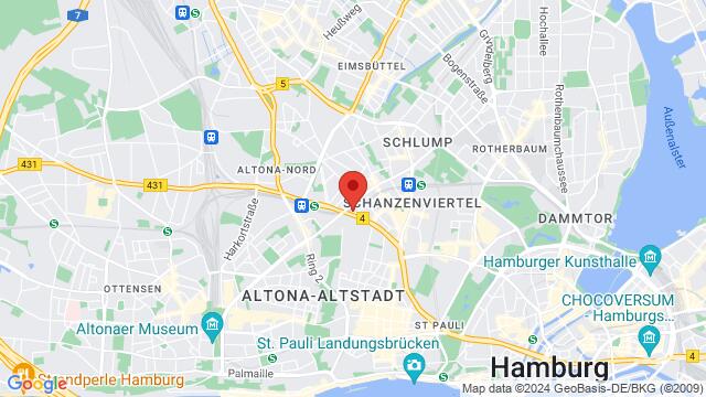 Map of the area around Forró projeto de Hamburgo Eifflerstraße 1, 22769, Altona, Hamburg