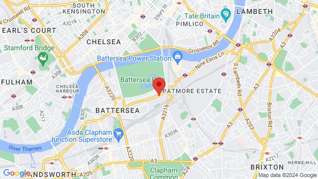 Map of the area around 231 Battersea Park Road, London, EN, GB