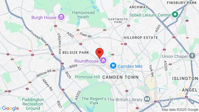 Map of the area around Haverstock School, 24 Haverstock Hill, Chalk Farm, London NW3 2BQ