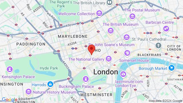 Map of the area around Be At One Regent Street, 10 Beak St, London, W1F 9RA, United Kingdom