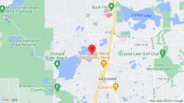 Map of the area around Briannos Chart House, 11287 Klamath Trl, Lakeville, MN, 55044, United States