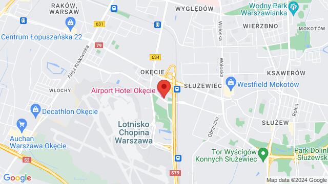 Map of the area around Komitetu Obrony Robotników 24, Warsaw, Poland