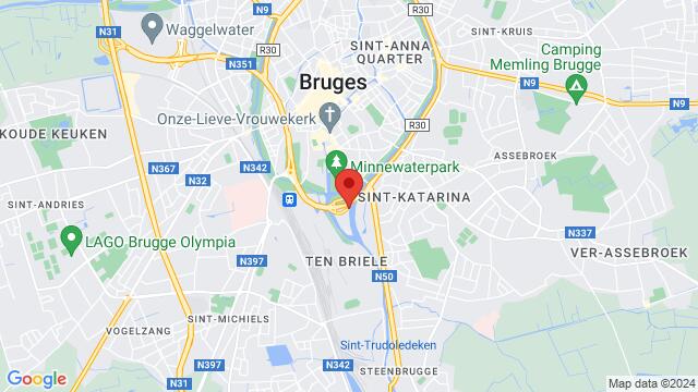 Map of the area around Mayflower Bargeweg 13 8000 Brugge