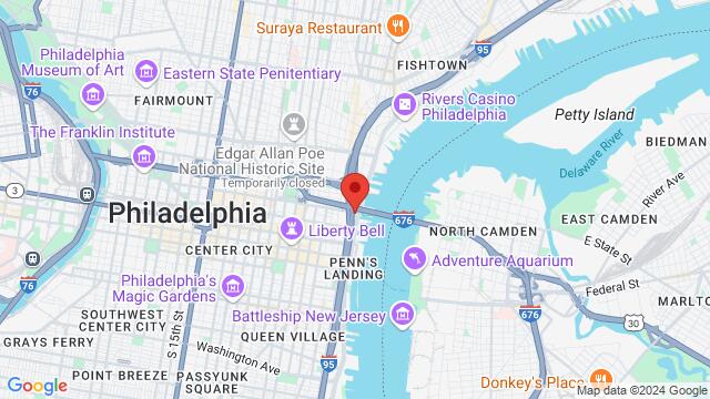 Map of the area around 140 N Christopher Columbus Blvd,Philadelphia,PA,United States, Philadelphia, PA, US