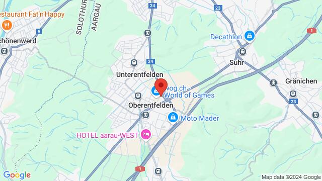 Map of the area around Suhrenmattengässli 2, Oberentfelden