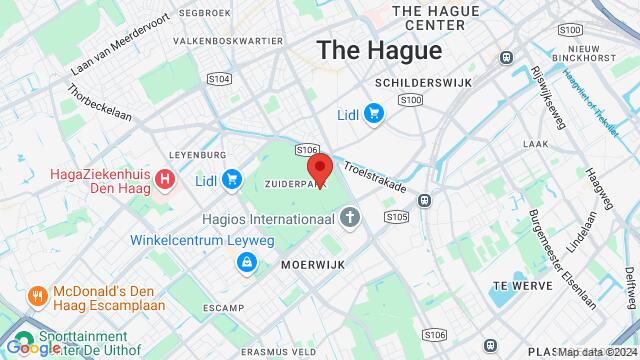 Map of the area around Mr. P. Droogleever Fortuynweg 22,The Hague, Netherlands, The Hague, ZH, NL