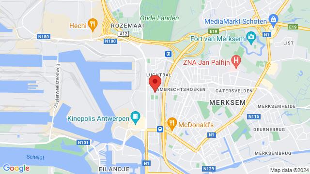Map of the area around Luchtbal / BLOC 2030 - Antwerpen