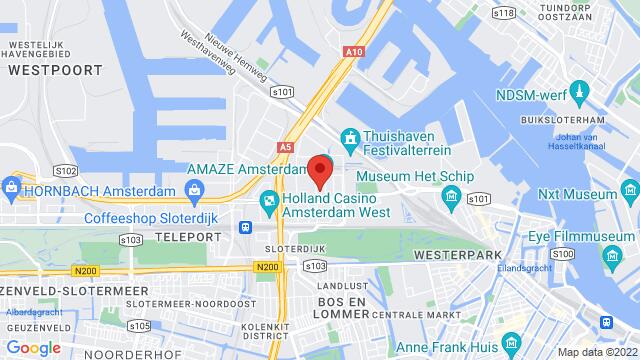 Map of the area around Isolatorweg 28, 1014 AS Amsterdam, The Netherlands