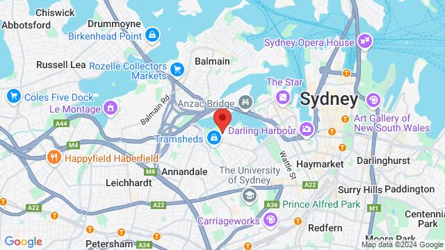 Map of the area around 38 Eglinton Rd, Glebe NSW 2037, Australia,Sydney, Australia, Sydney, NS, AU