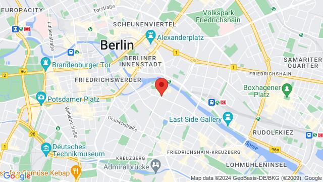 Kaart van de omgeving van Köpenicker Straße 76, 10179 Berlin, Deutschland,Berlin, Germany, Berlin, BE, DE