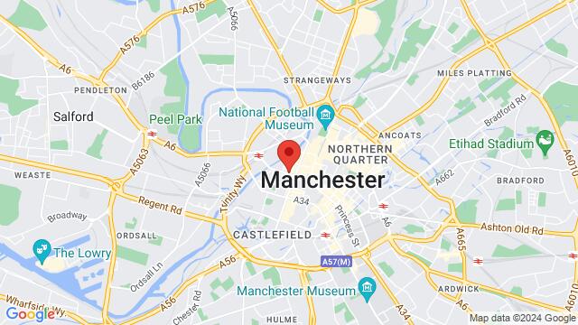 Karte der Umgebung von La Gitane, Bridge Street, Manchester, M3 2RH, United Kingdom,Manchester, United Kingdom, Manchester, EN, GB