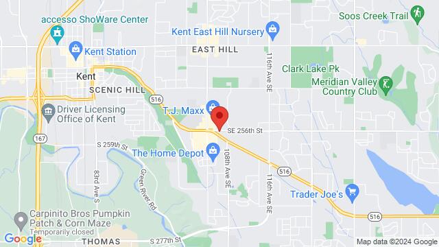 Map of the area around The New Local Restaurante, 10432 SE Kent-Kangley Rd, Kent, WA, United States