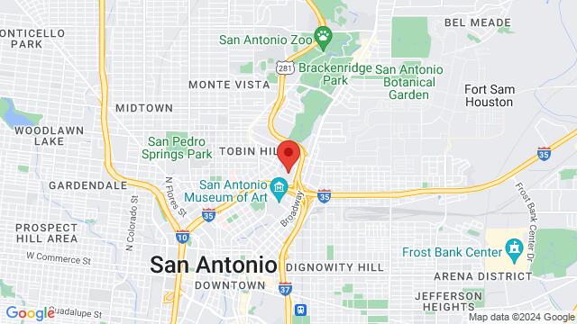Map of the area around Jazz, TX, San Antonio, United States, San Antonio, TX, US
