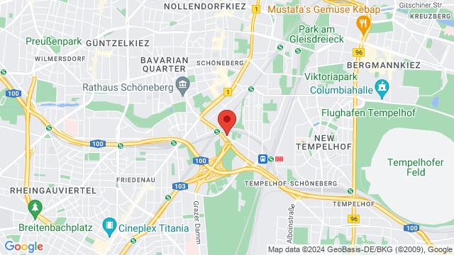 Map of the area around Ella-Barowsky-Straße 70, 10829 Berlin, Deutschland,Berlin, Germany, Berlin, BE, DE