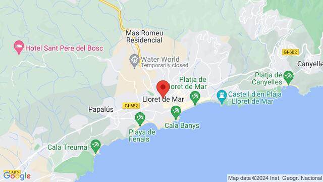 Map of the area around Carrer Sra. del Rossell, S/N, Lloret de Mar, Gerona