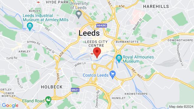 Map of the area around Criterion Pl, Off Sovereign St,Leeds, Leeds, EN, GB