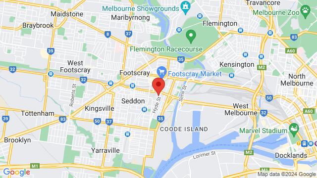 Map of the area around 8A Hyde Street,Melbourne,VIC,Australia, Melbourne, VI, AU