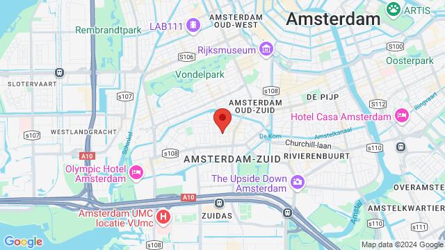 Map of the area around Gerrit Van Der Veenstraat 99, Amsterdam, The Netherlands