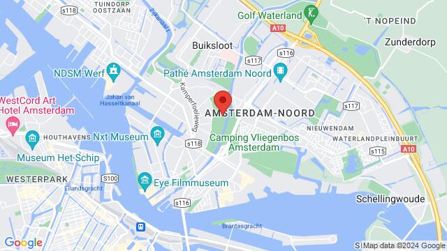 Karte der Umgebung von Floraparkweg 1, 1032 BZ Amsterdam, Nederland,Amsterdam, Netherlands, Amsterdam, NH, NL