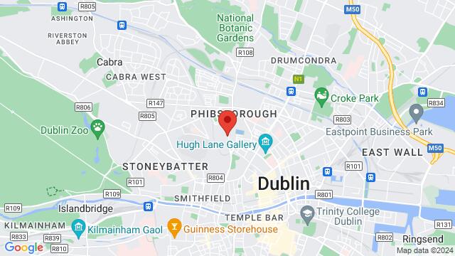 Kaart van de omgeving van 17-20 Phibsborough Road, Dublin, County Dublin, D07 A562, Ireland,Dublin, Ireland, Dublin, DN, IE