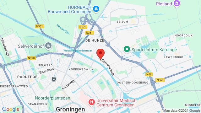 Mapa de la zona alrededor de Ulgersmaweg 52, 9731 BV Groningen, Nederland,Groningen, Groningen, GR, NL