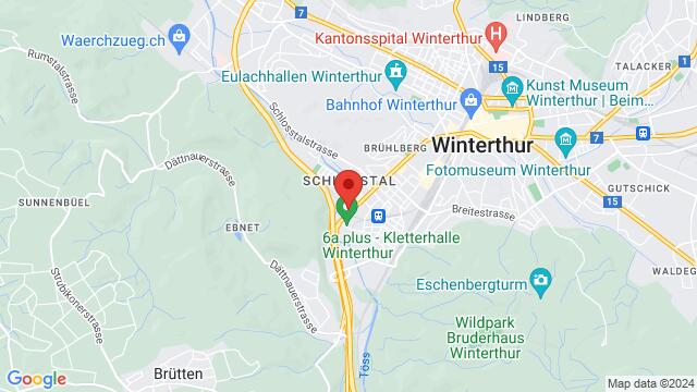 Map of the area around Cielito - danza y mas - Tanzschule Winterthur, Zürcherstrasse 162, 8406 Winterthur, Schweiz