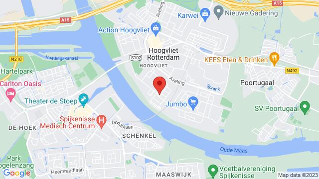 Map of the area around Horsweg 10, Hoogvliet, Rotterdam, The Netherlands