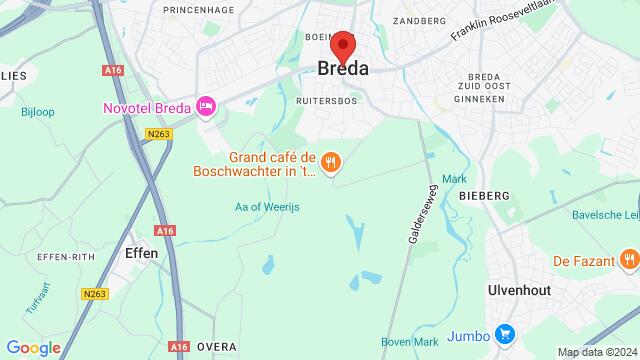 Map of the area around De Koe - Breda (NL)