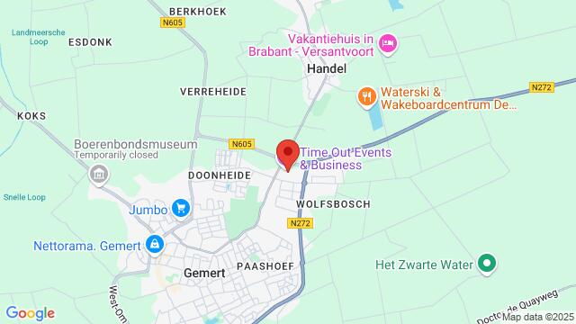 Map of the area around Handelseweg 11, Gemert