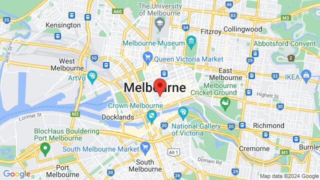 Map of the area around 105 Queen Street, 3000, Melbourne, VI, AU