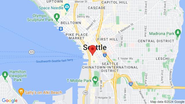 Karte der Umgebung von 102 Cherry St, Seattle, WA 98104-2206, United States,Seattle, Washington, Seattle, WA, US