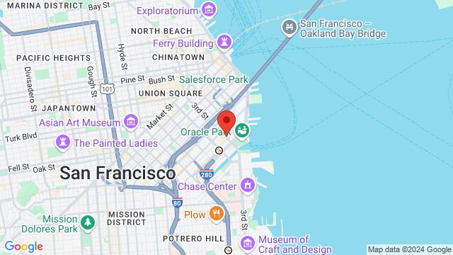 Map of the area around 685 3rd Street, 94107, San Francisco, CA, US