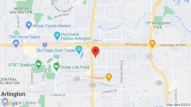 Carte des environs Al-Amir Arlington, 701 106th St, Arlington, TX, 76011, United States