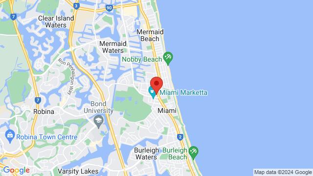 Carte des environs 2176 Gold Coast Highway, Miami, Gold Coast, QLD, Australia, Queensland 4220