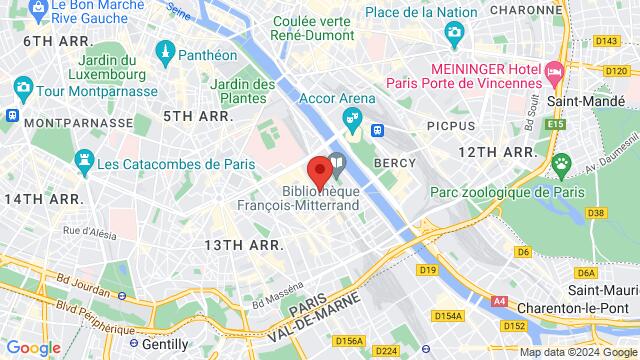 Kaart van de omgeving van 3 Place Grace Murray Hopper, 75013 Paris, France,Paris, France, Paris, IL, FR