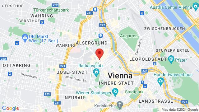 Map of the area around 3 Türkenstraße, Wien, Wien, AT