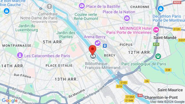 Map of the area around 61 Quai François Mauriac 75013 Paris