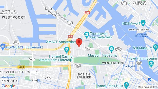 Map of the area around Isolaterweg 28, Amsterdam,