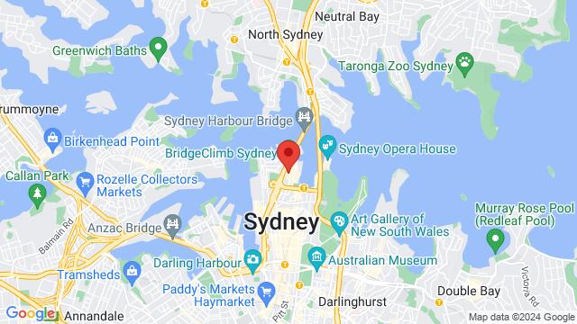 Map of the area around The Argyle, 18 Argyle Street, The Rocks, NSW, 2000, Australia