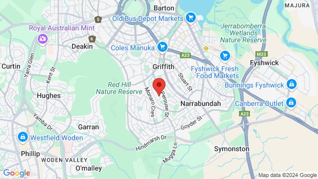 Map of the area around 48 Carstensz St, Griffith ACT 2603, Australia,Canberra, Australian Capital Territory, Canberra, CT, AU