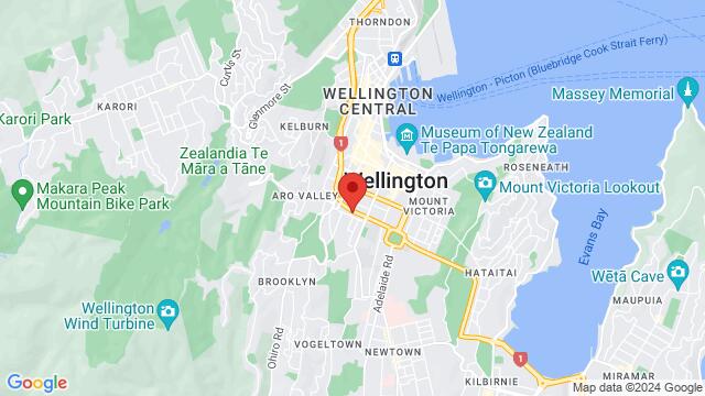 Map of the area around 293 Cuba St, Te Aro, Wellington 6011, New Zealand,Wellington, New Zealand, Wellington, WG, NZ