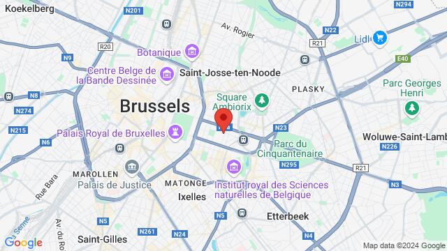 Map of the area around Aarlenstraat 104, 1040 Brussel, België,Brussels, Belgium, Brussels, BU, BE